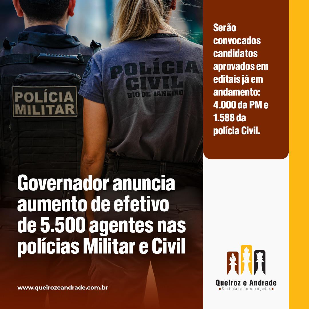 Governador anuncia aumento de efetivo de 5.500 agentes nas polícias Militar e Civil