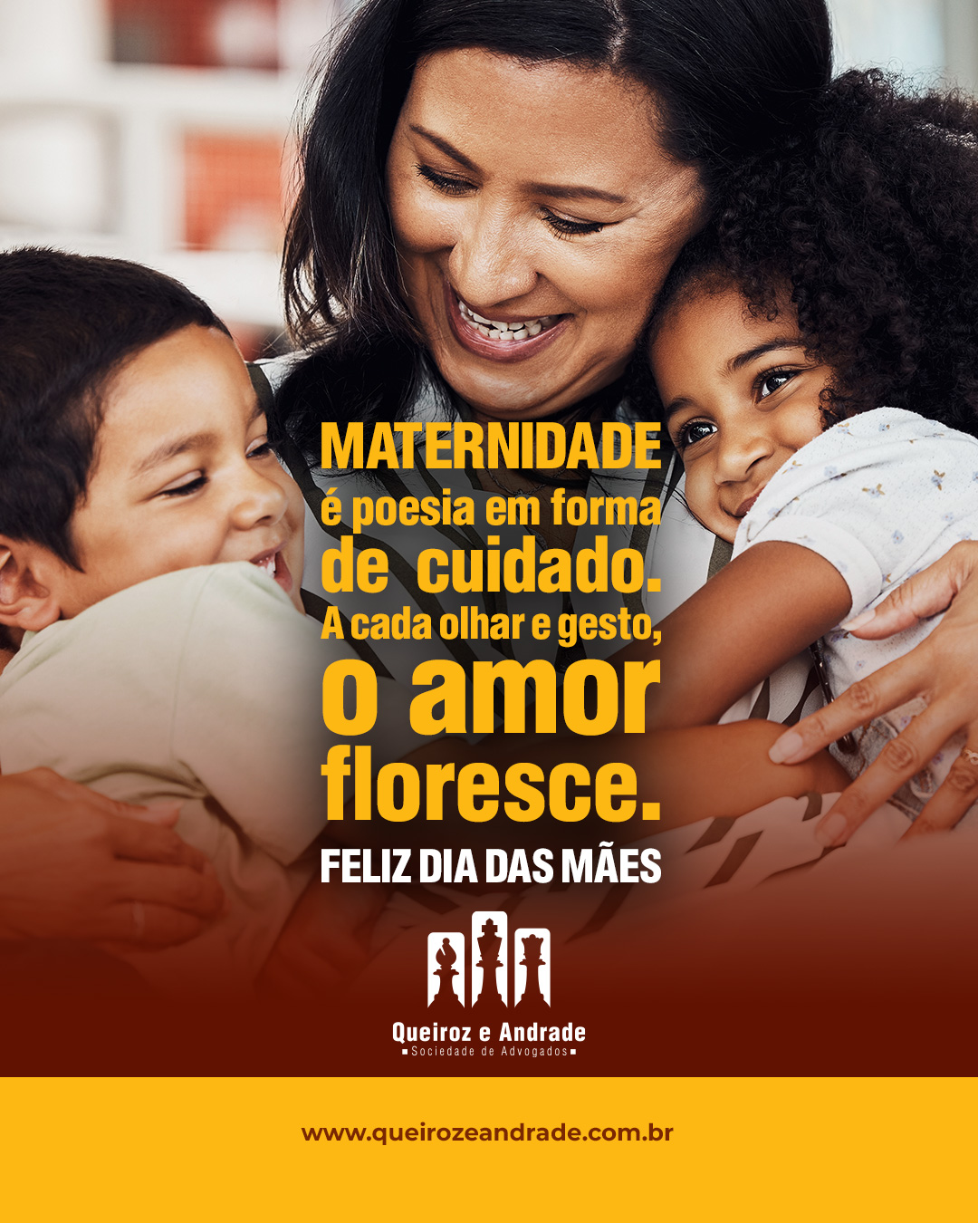 A maternidade é poesia em forma de cuidado. A cada olhar e gesto, o amor floresce. Feliz Dia das Mães!