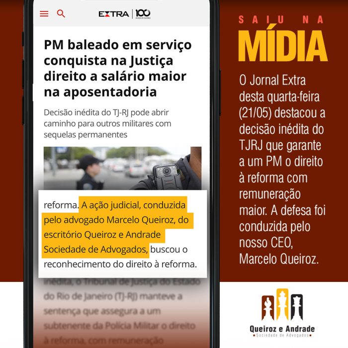 PM baleado em serviço conquista na Justiça direito a salário maior na aposentadoria